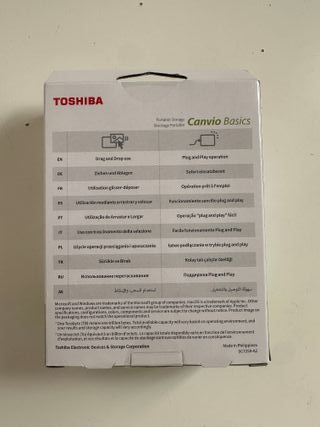 Disco Duro Externo Toshiba 2TB Canvio Basics