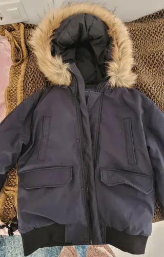 Anorak Zara Talla XL Azul y Verde