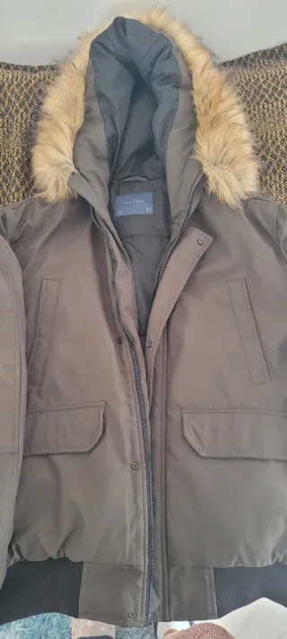 Anorak Zara Talla XL Azul y Verde