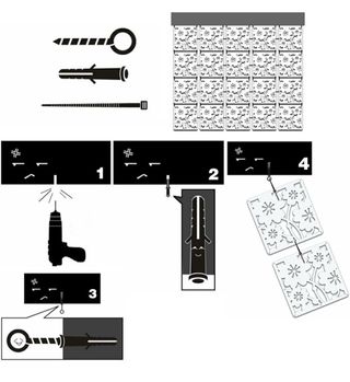 Paravento decorativo a sospensione, separatore d'ambiente
