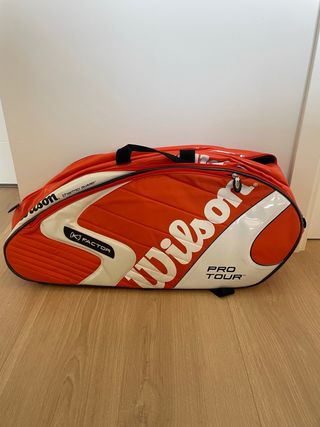 Raquetero Wilson Pro Tour Naranja