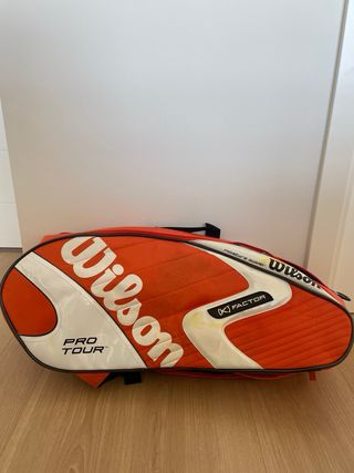 Raquetero Wilson Pro Tour Naranja