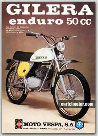 Moto Clásica Gilera Enduro 1973 acepto cambios