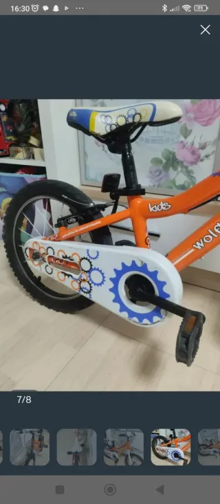 Bicicleta infantil 16 Wolfride