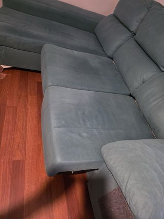 Divano chaise longue verde acqua