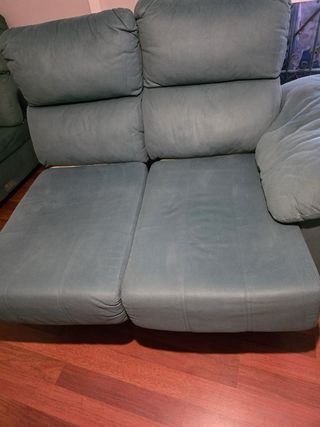 Divano chaise longue verde acqua