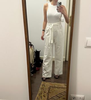 Mono blanco MANGO Talla XS