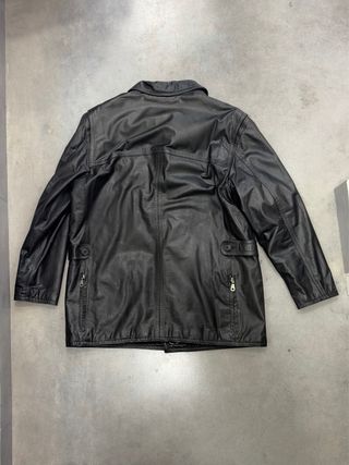 Giacca Pelle Vintage Anni '60/'90 Nera