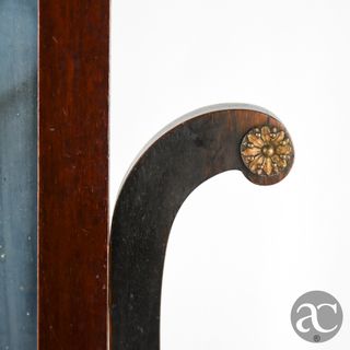 Toucador madeira e espelho com 1 gaveta, séc. XIX