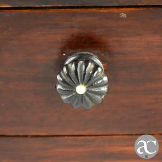 Toucador madeira e espelho com 1 gaveta, séc. XIX