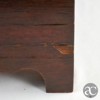 Toucador madeira e espelho com 1 gaveta, séc. XIX