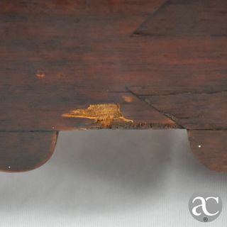 Toucador madeira e espelho com 1 gaveta, séc. XIX