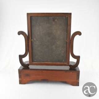 Toucador madeira e espelho com 1 gaveta, séc. XIX