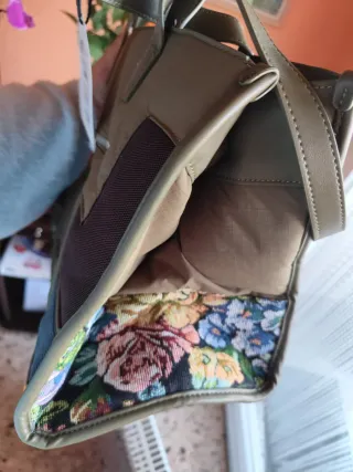 Bolso Desigual verde y multicolor nuevo