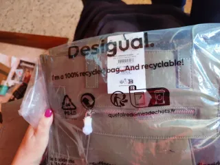 Bolso Desigual verde y multicolor nuevo