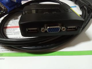 Conmutador KVM Level One 2 Puertos USB KVM-0223