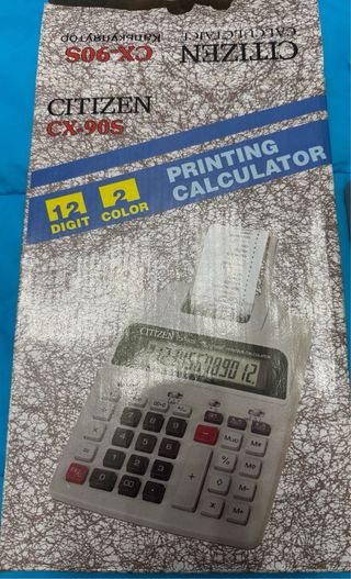 Calculadora Citizen CX-90S Impresora 12 dígitos