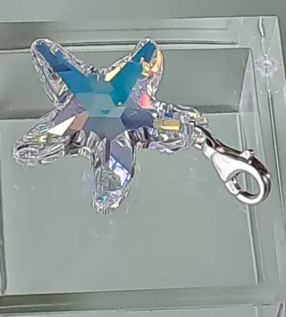 Colgante Estrella de Mar Cristal Austriaco y Plata
