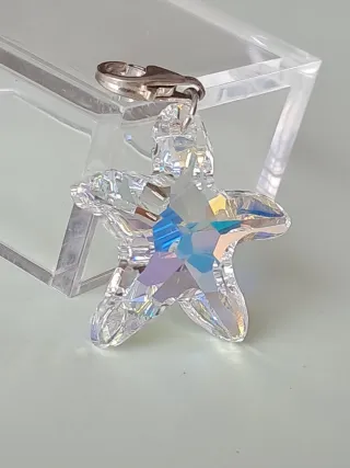 Colgante Estrella de Mar Cristal Austriaco y Plata