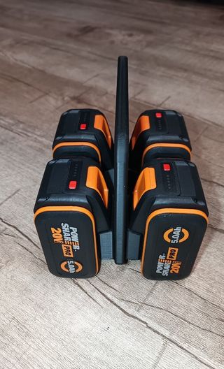 Soporte Porta 4 Baterías Worx 20V