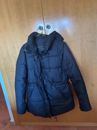 Parka Shein Talla M Negra