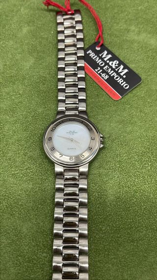 Orologio Vintage M&M Madreperla Quarzo Argento