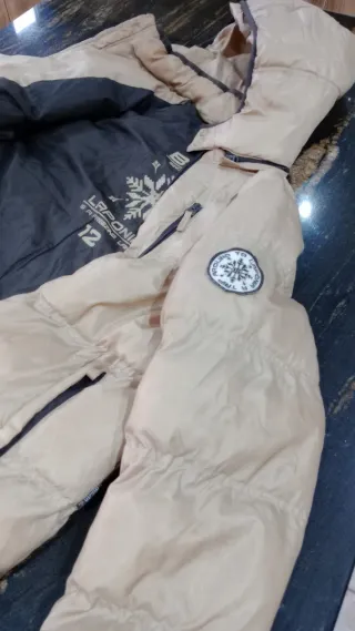 Anorak niño beige con capucha Talla 12 años