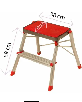 Taburete Escalera de Acero 2 Peldaños CatterHouse