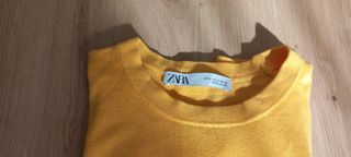 Jersey Zara Amarillo Manga Corta Talla S