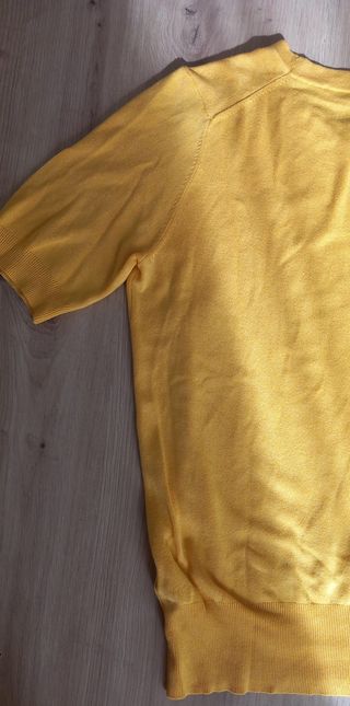 Jersey Zara Amarillo Manga Corta Talla S