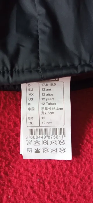 Lote 2 pares de guantes de nieve Wedze negros