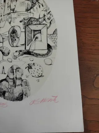 Litografia 95/95 firmata