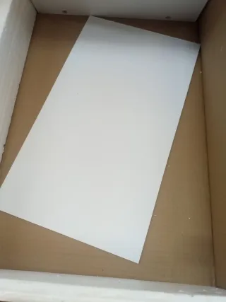 Mueble estantería blanco para microondas