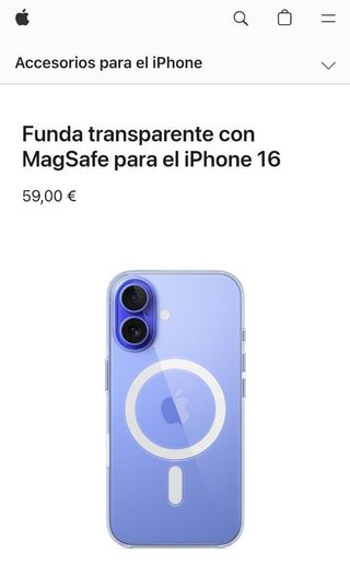 Funda iPhone 16 MagSafe Transparente