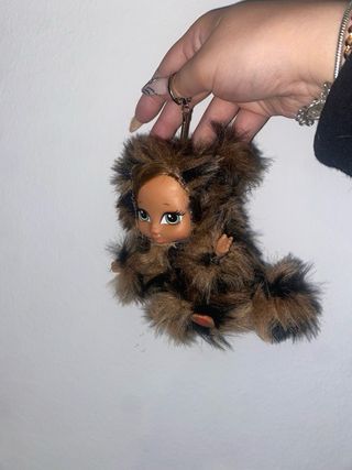 Bratzie Bebé Leopardo llavero hecho a mano.