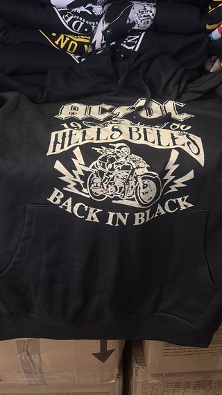 Sudadera Nirvana Cara Sonriente Negra