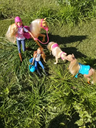 Barbie y caballos