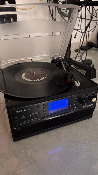 Giradischi Digitnow Bluetooth Nero