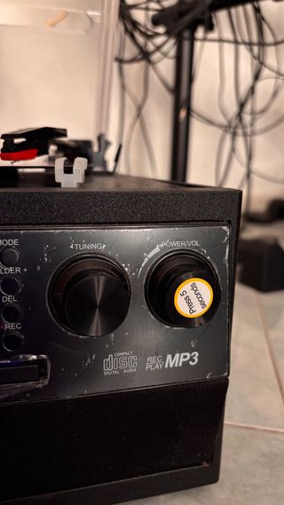 Giradischi Digitnow Bluetooth Nero