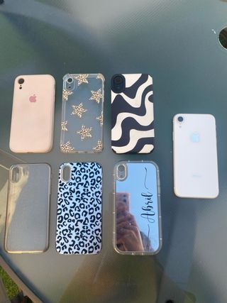 iPhone XR Blanco + Fundas