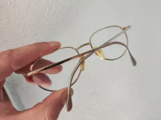 Gafas Gucci Doradas y Blancas