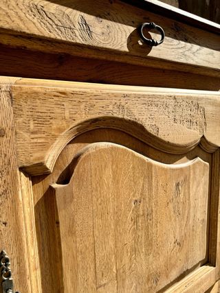 Extraordinario Mostrador roble francés antiguo