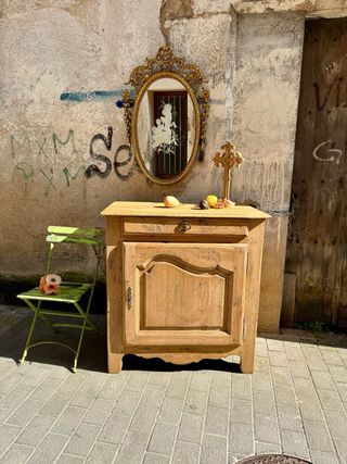 Extraordinario Mostrador roble francés antiguo