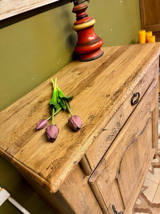 Extraordinario Mostrador roble francés antiguo