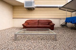 Sofá de piel marrón 3 plazas (o 2 muy anchas)