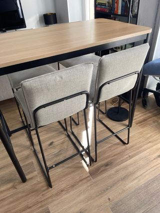 Pack 4 Sillas Altas Tapizadas