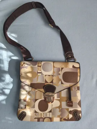 Bolso Tous estampado beige y marrón