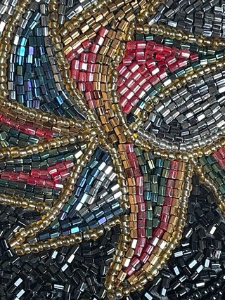 Bolso Joya Vintage Pedrería Artesanal Años 70/80