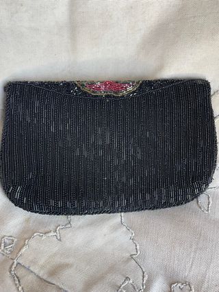 Bolso Joya Vintage Pedrería Artesanal Años 70/80