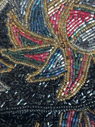 Bolso Joya Vintage Pedrería Artesanal Años 70/80